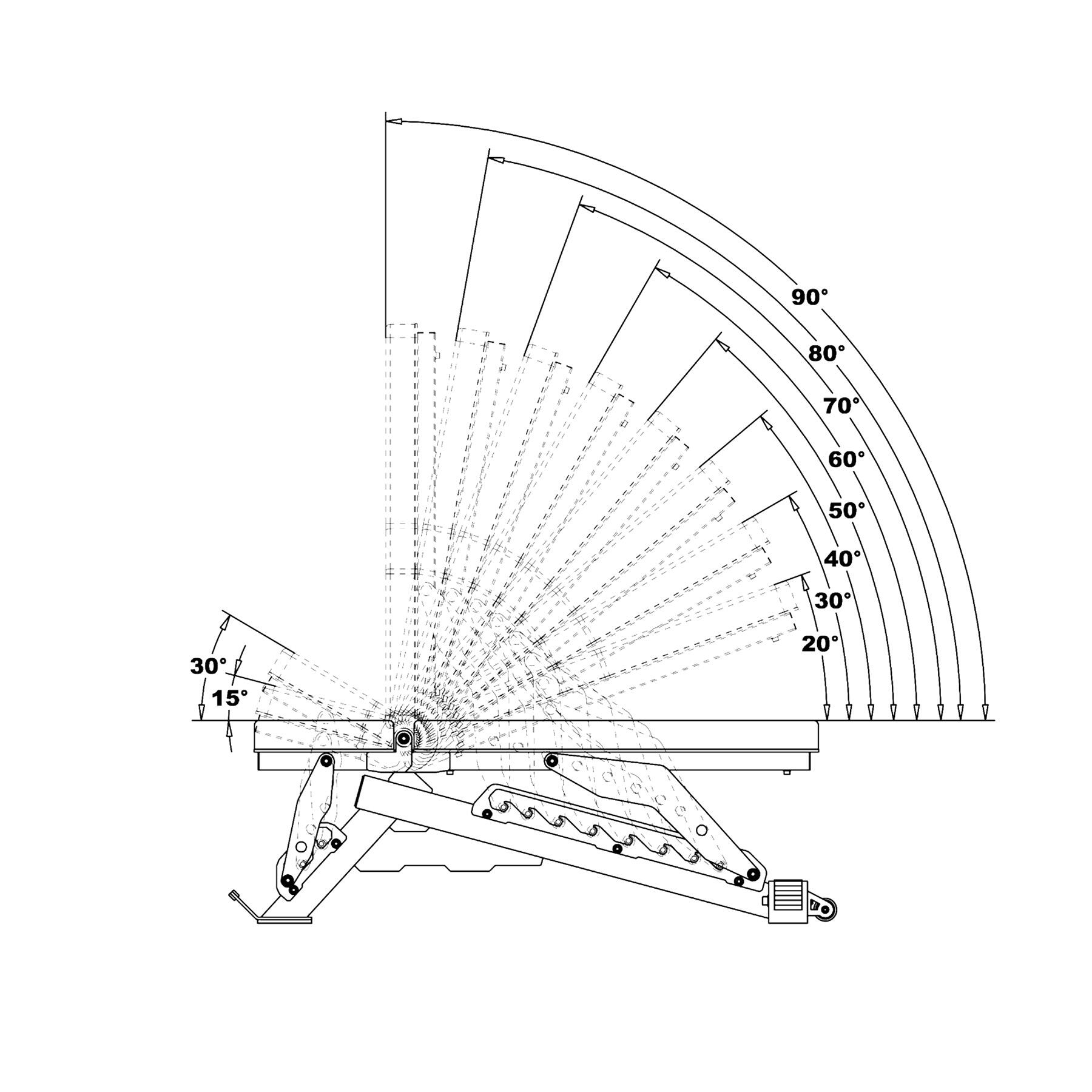Banc D'Exercice Reglable L3150 COMMERCIAL HMS 4/6