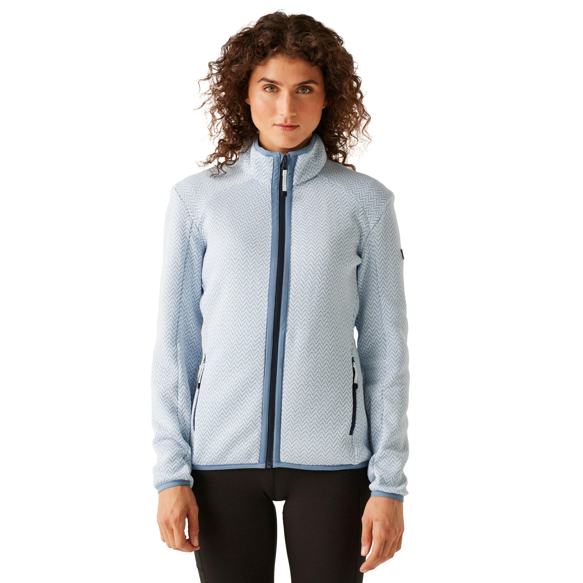 Womens/Ladies Elzie Full Zip Fleece Jacket (Clear Sky) 4/5