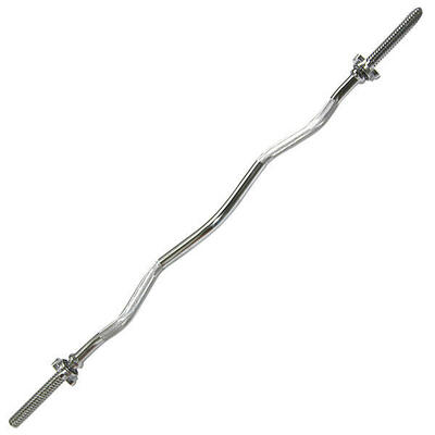 Body-solid barre standard ez curl filetée 120 cm (ø25 mm) stezcbtr