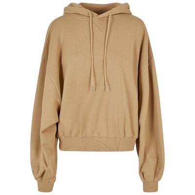 Dames terrycloth organic oversized hoodie (beige)