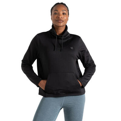 Dames lexan fleece top (zwart)