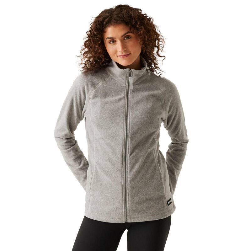 Forro Polar Mayse para Mujer Caqui Oscuro Jaspeada