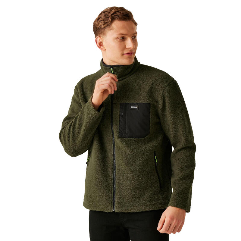 Veste Polaire FRANKIE Homme (Kaki Foncé)
