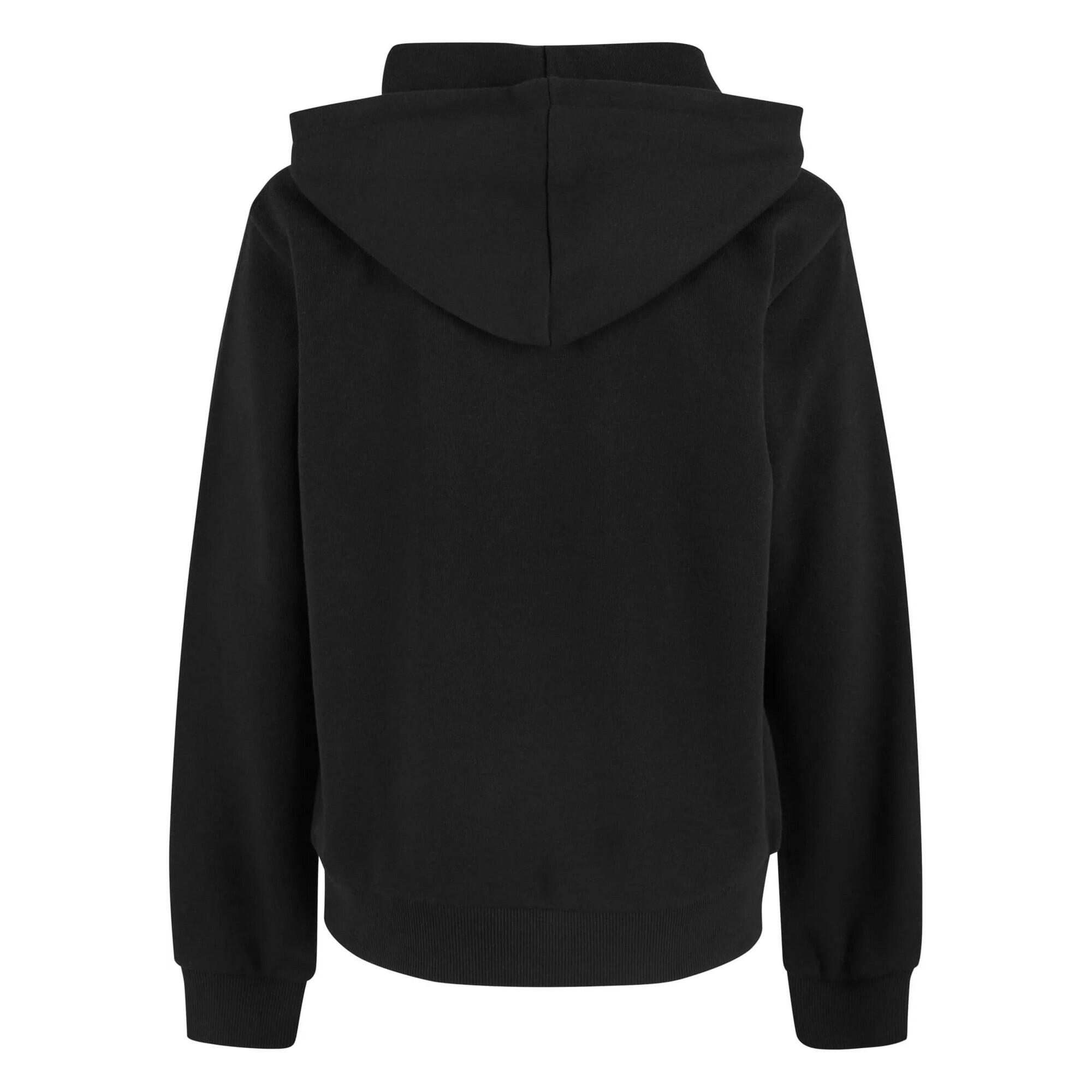 Felpa Con Cappuccio Oversize Leggera Ragazze Urban Classics Nero 2/4