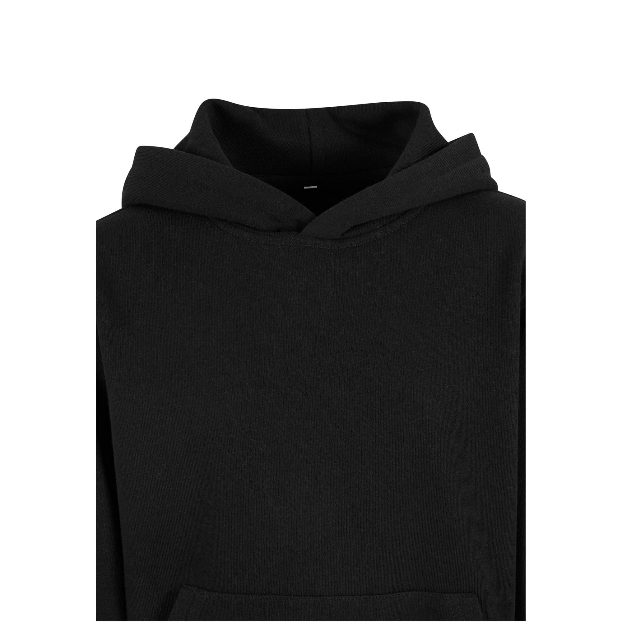 Felpa Con Cappuccio Oversize Leggera Ragazze Urban Classics Nero 4/4