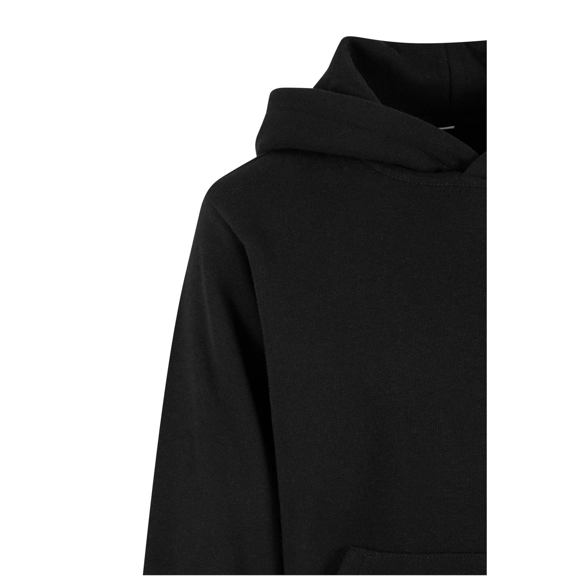 Felpa Con Cappuccio Oversize Leggera Ragazze Urban Classics Nero 3/4