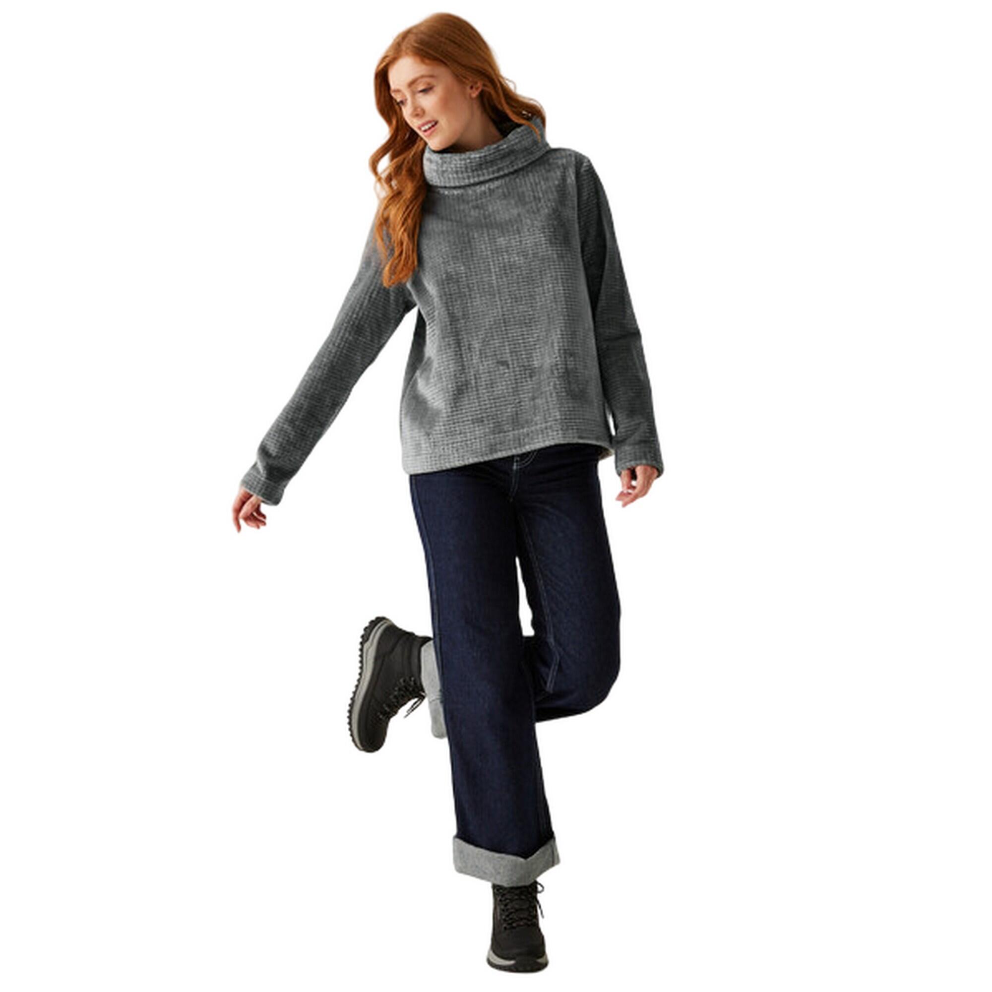 Womens/Ladies Bardou II Velour Fleece Top (Storm Grey) 3/4