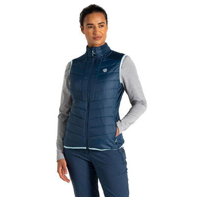 Dames liven baffled gilet (maanlicht denim)