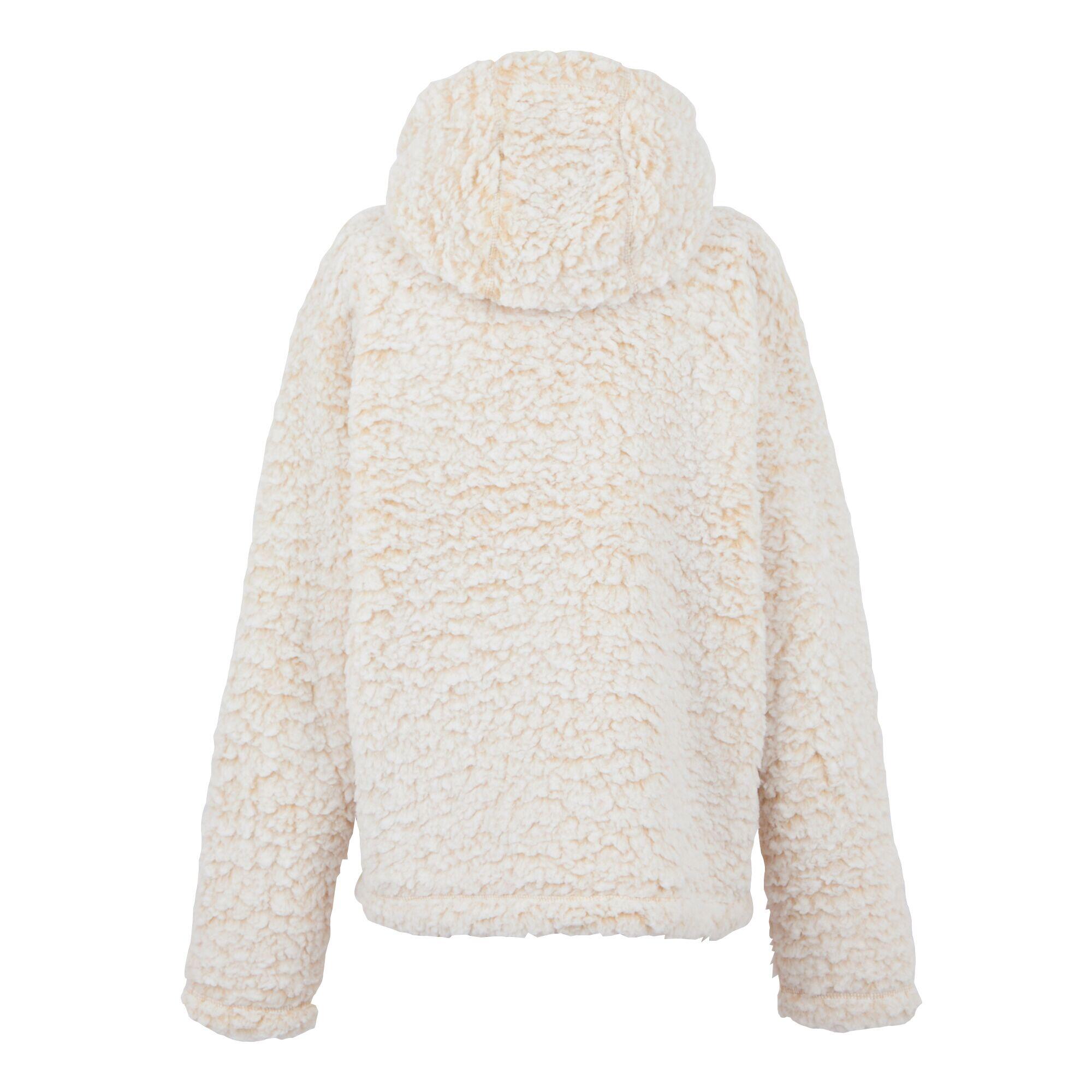 "Zelpha" Fleecejacke mit Kapuze für Damen Helles Vanillegelb 3/5