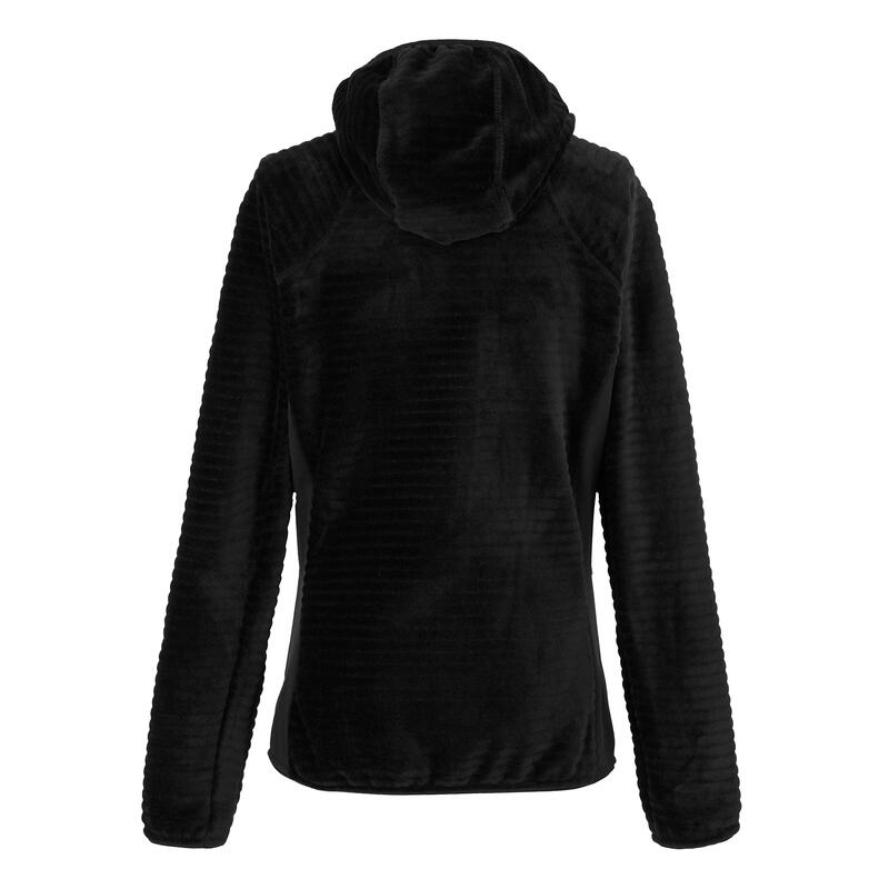 "Endra" Fleecejacke mit Kapuze für Damen Schwarz