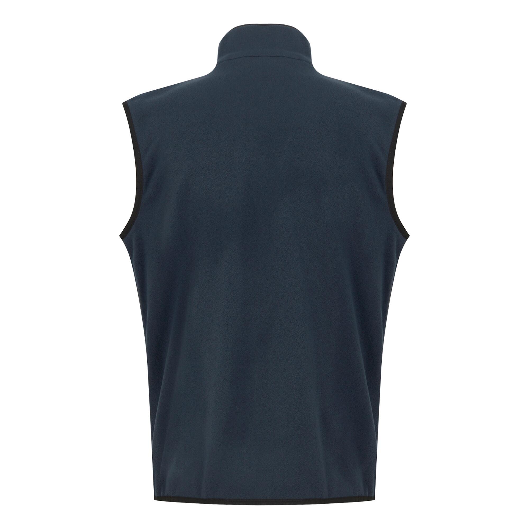Mens Frankie Fleece Gilet (Navy) 2/5