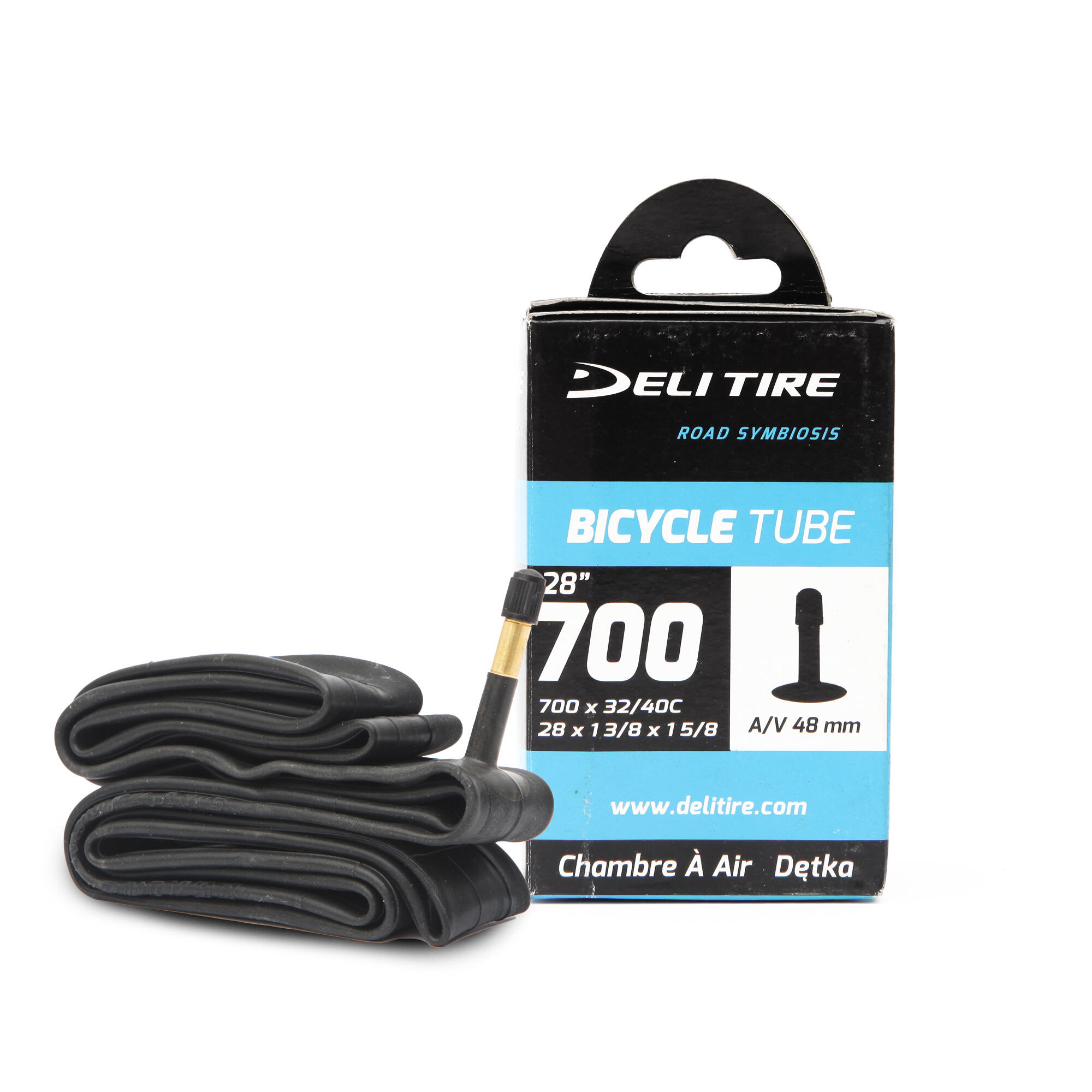 Cameră de aer Deli tire 700X32/40C valvă AV 48MM BOX