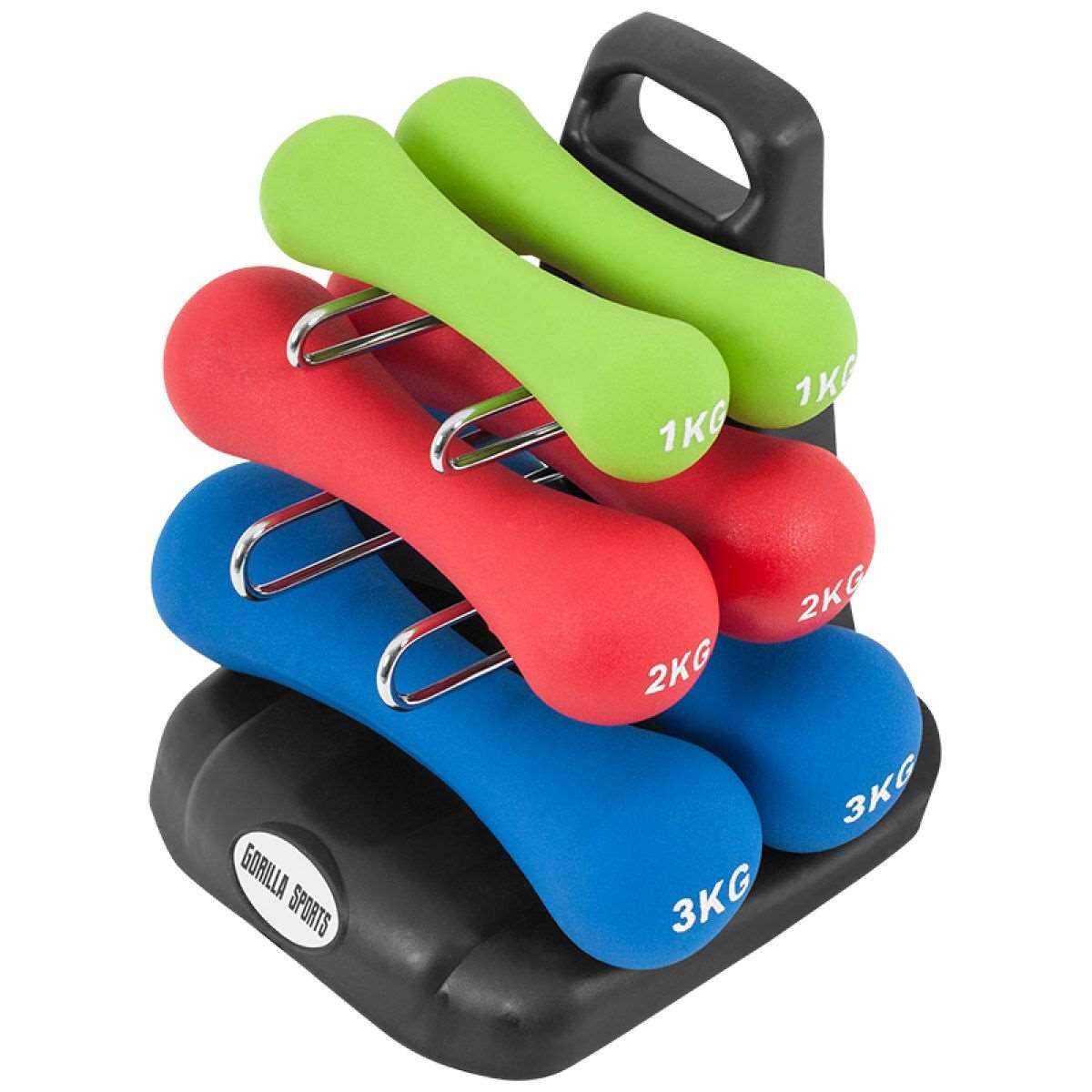 KIT D'HALTERES NEOPRENE 12 KG | MUSCULATION ET FITNESS 7/7