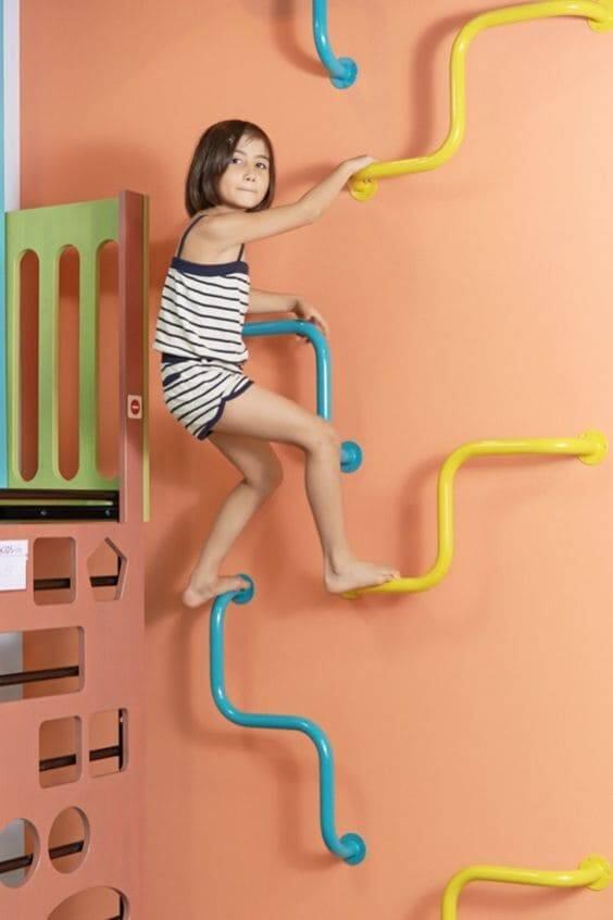 RBX Barra de Dominadas Gimnasia Curva para Pared y Techo 2/7