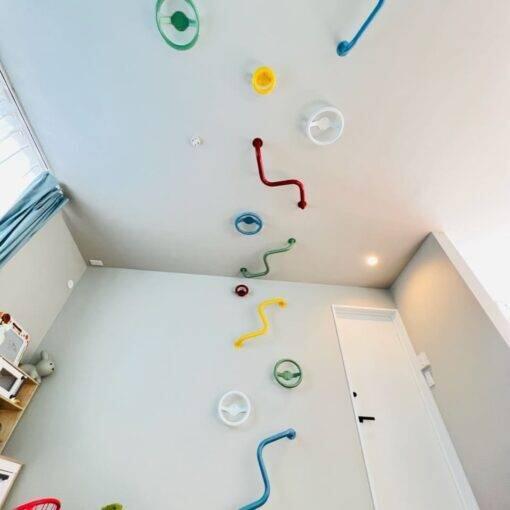 RBX Barre de Traction Gymnastique Incurvée Mur et Plafond 3/7