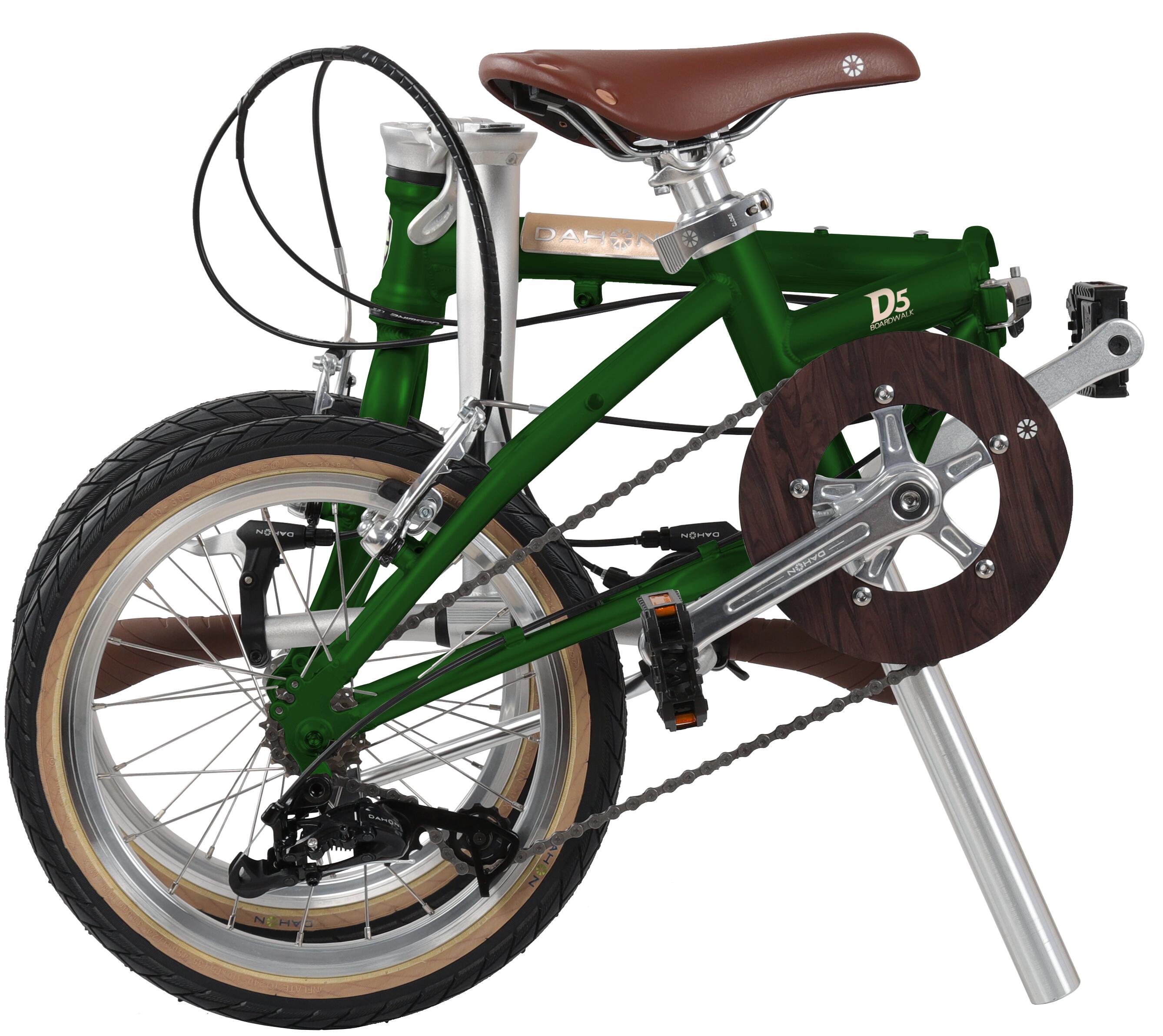 Assembled) DAHON BOARDWALK D5 FOLDING BIKE-HAC653-Green-16