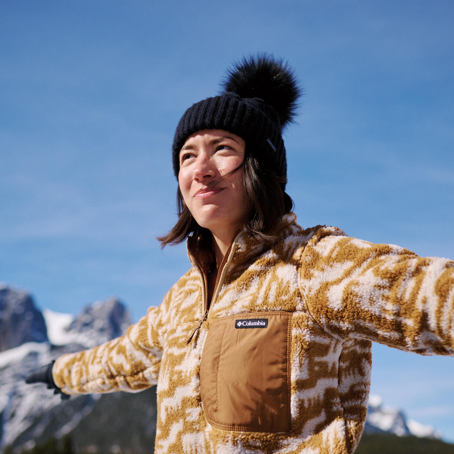 Czapka damska  Boundless Days Cable Knit Pom Beanie 2/3