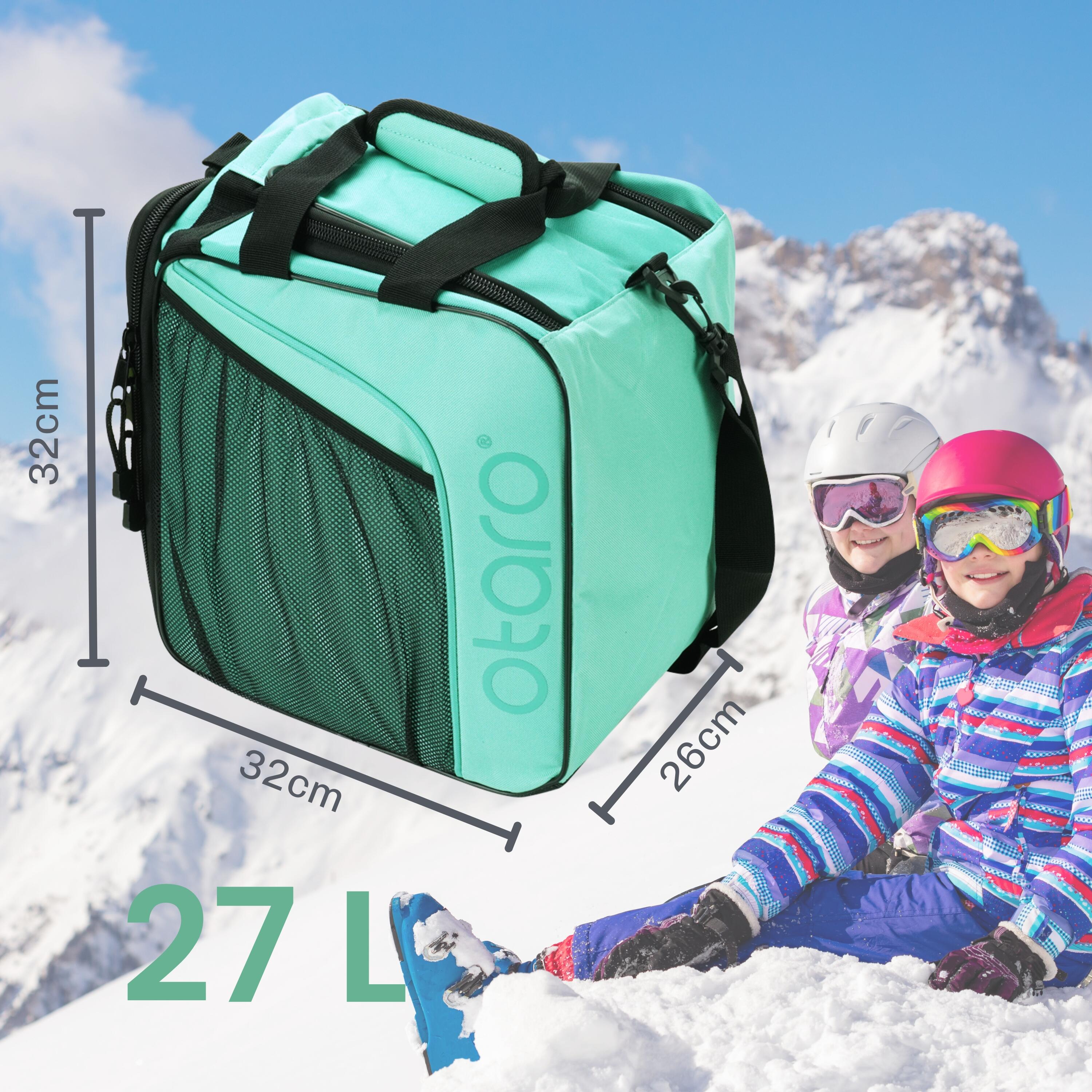 Ski taks met schoencompartiment en schouderriem | Kinderen 27L Mint Green 2/6