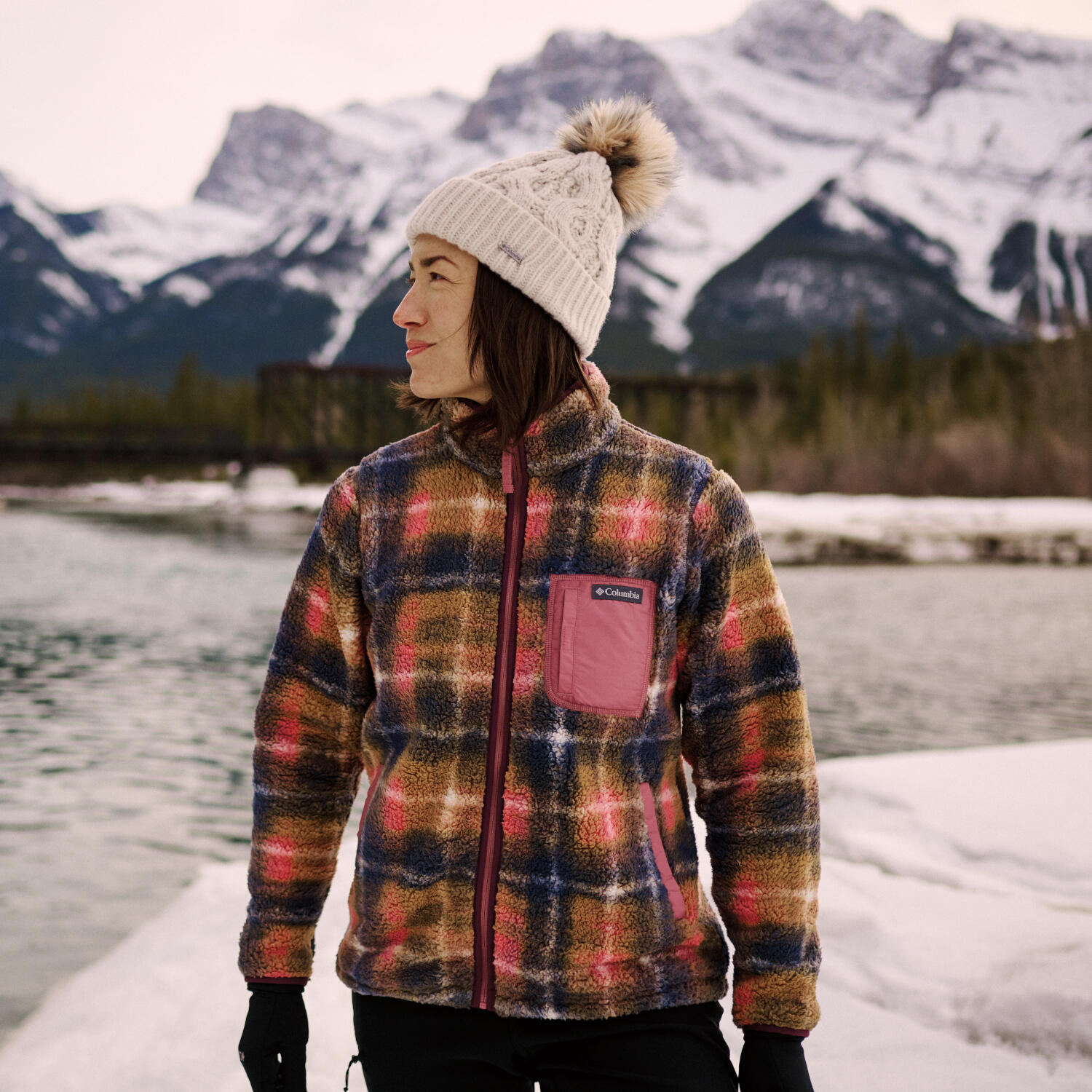 Czapka damska  Boundless Days Cable Knit Pom Beanie 3/3