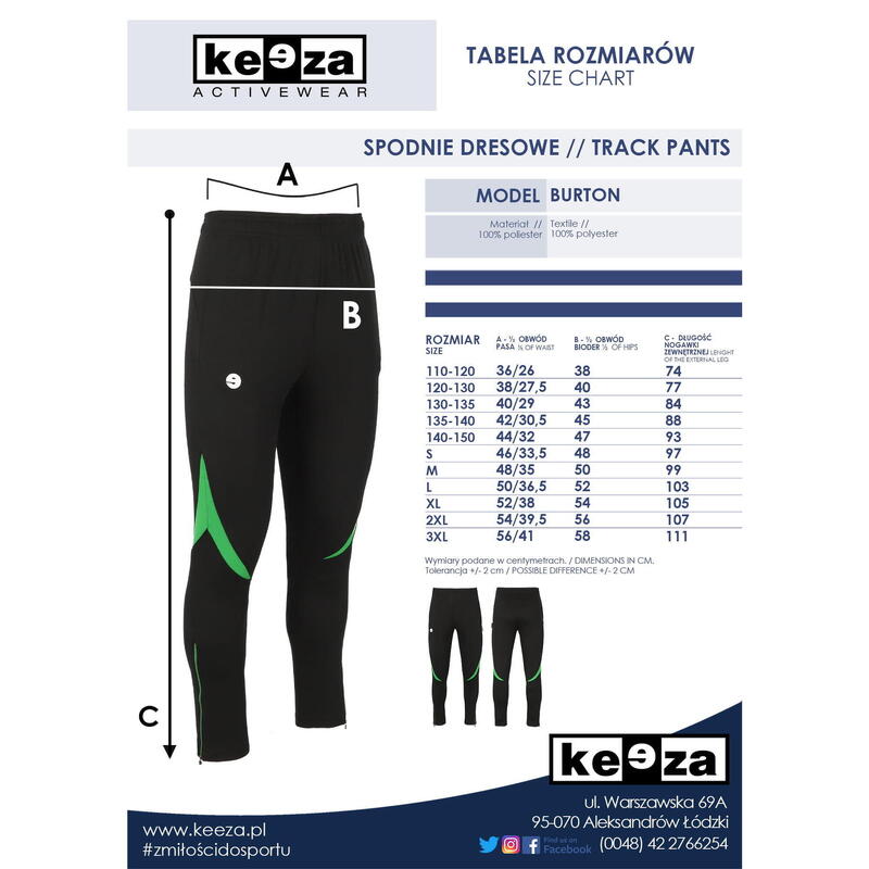 Spodnie dresowe Keeza Burton