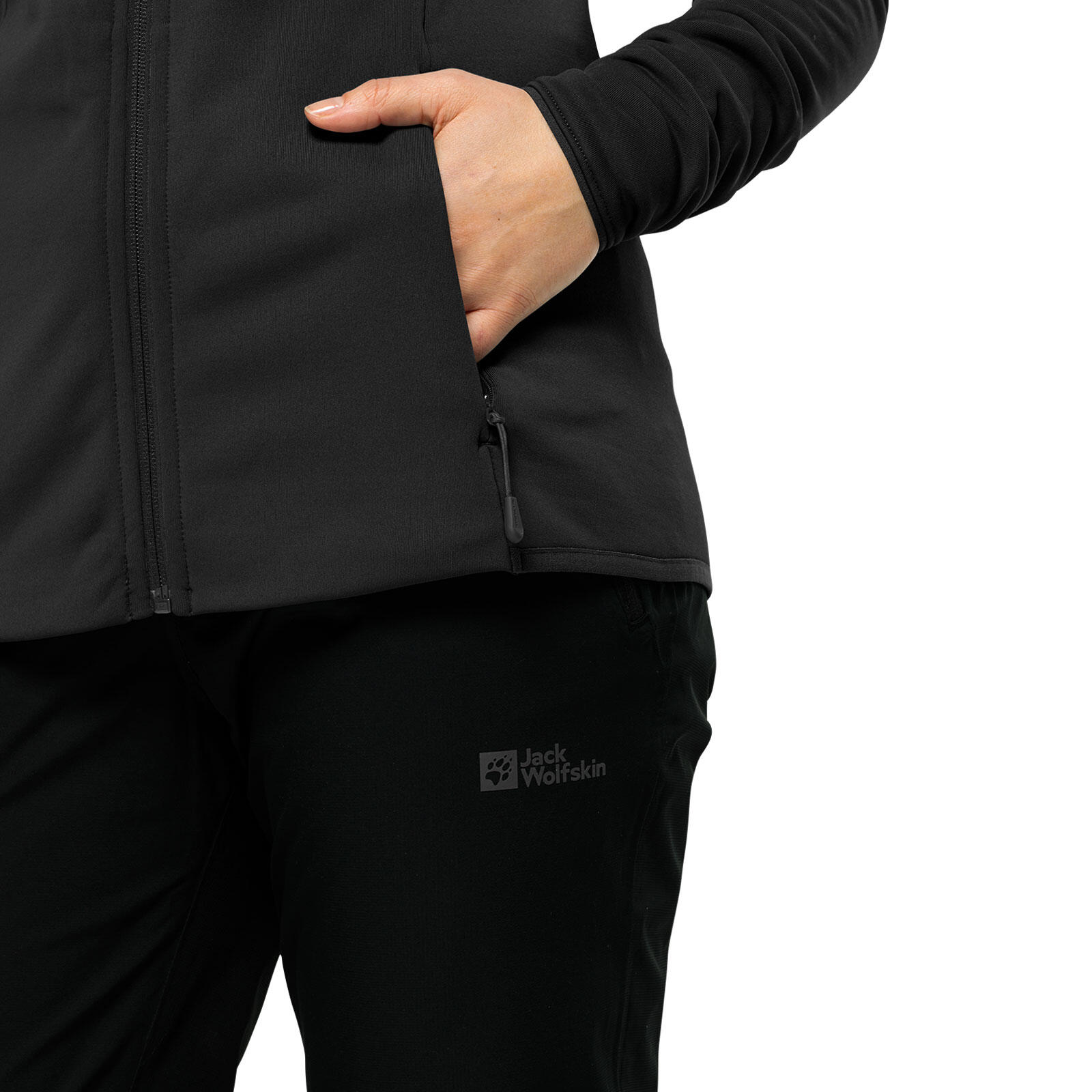 Fleecejacke weich wärmend robust Damen - Fleecejacke Baiselberg FZ W 3/4
