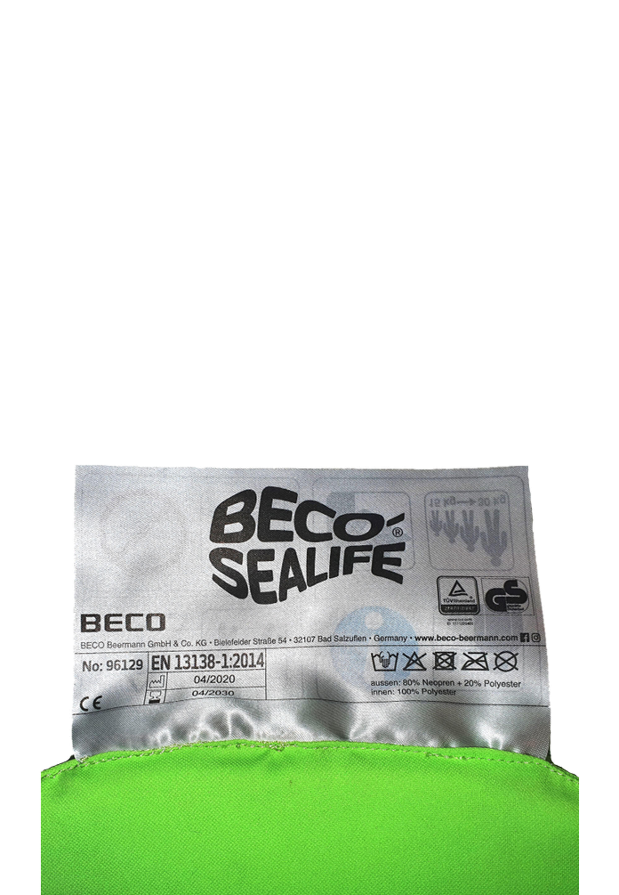 Giubbotto Beco Sealife Easy Fit Verde 3/4
