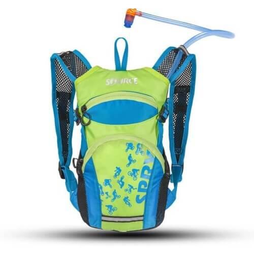 Sac d’hydratation pour enfants Spry 1,5 litre – Bleu – Vert 2/5