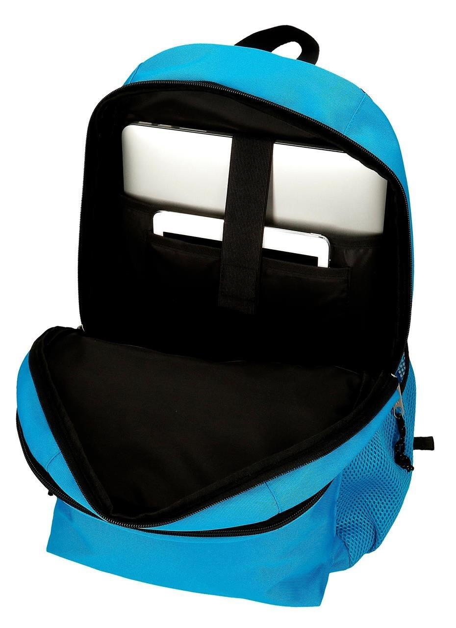 Zaino scolastico a due scomparti con carrello unisex Reebok Boston 44cm Blu 3/5