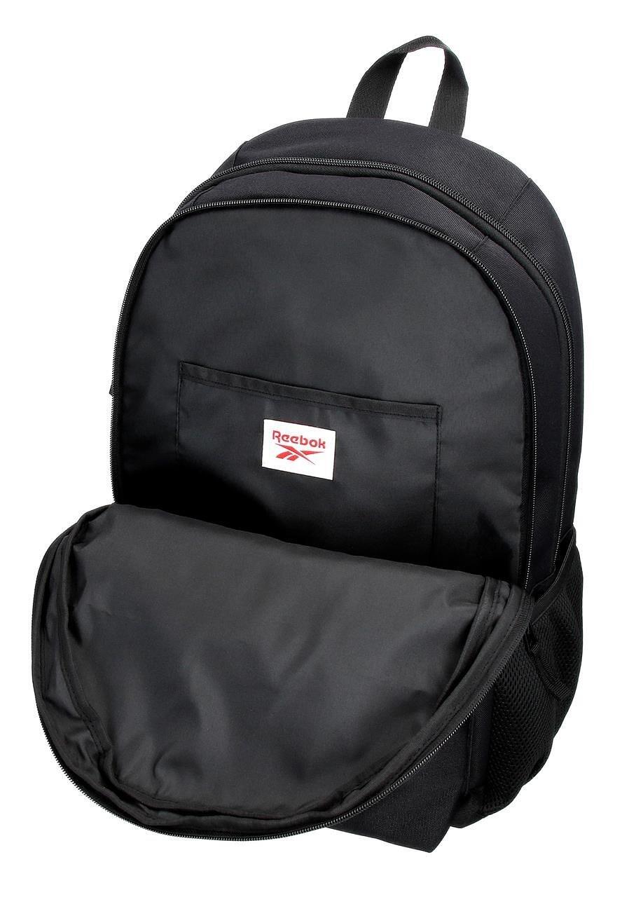 Zaino scolastico due scomparti con carrello Ragazzo Reebok Andover 44cm Nero 5/5