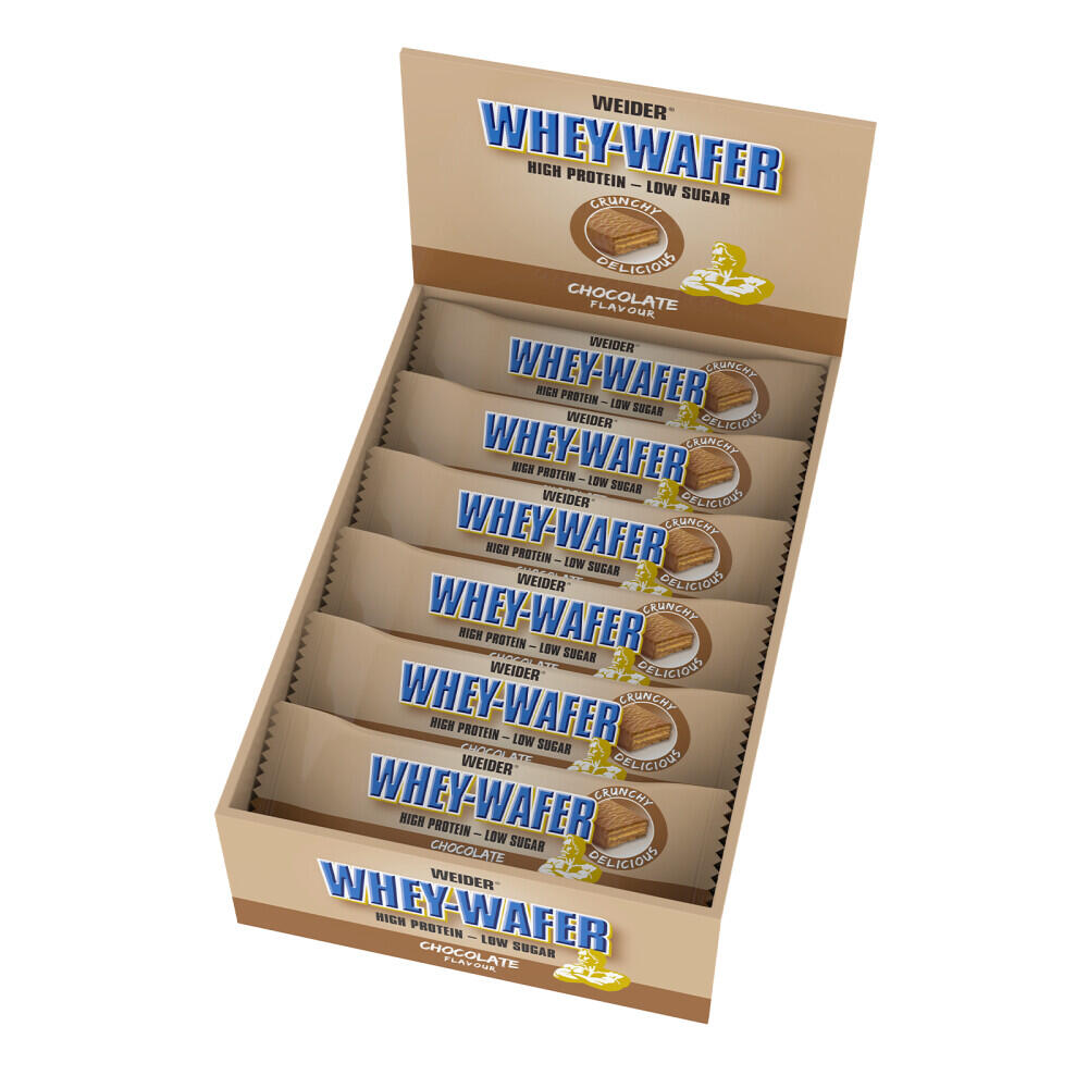 Weider - Gaufrettes Protéinées - Whey-wafer - Chocolat Boite De 12 - Gaufrette Protéiné - Decathlon
