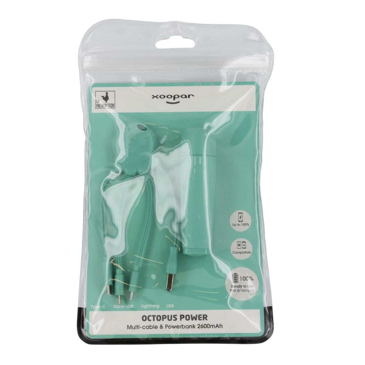 After Work Power Pack adaptador multi conector + batería 2600 mAh verde 2/3