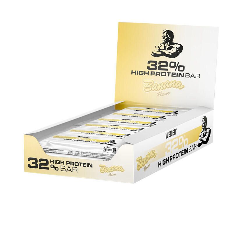Barres protéinées - 32% Protein Bar - Banane Boite de 12