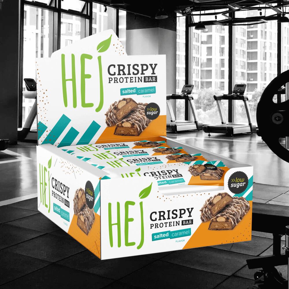 HEJ Natural HEJ Crispy Bar (12x45g) Salted Caramel - Barres - Barres protéinées 2/3