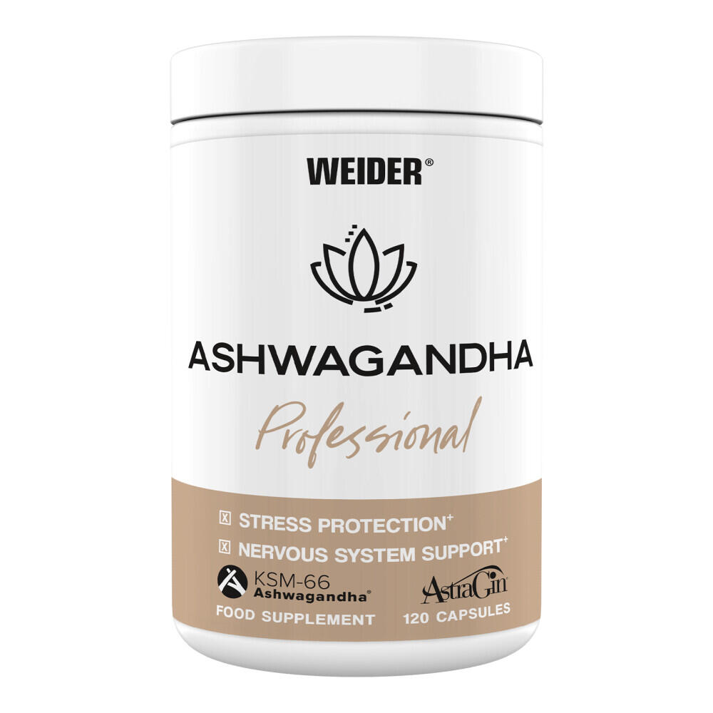 Weider - Ashwagandha - Ashwagandha Professional - 120 Gélules - Complément Alimentaire - Decathlon