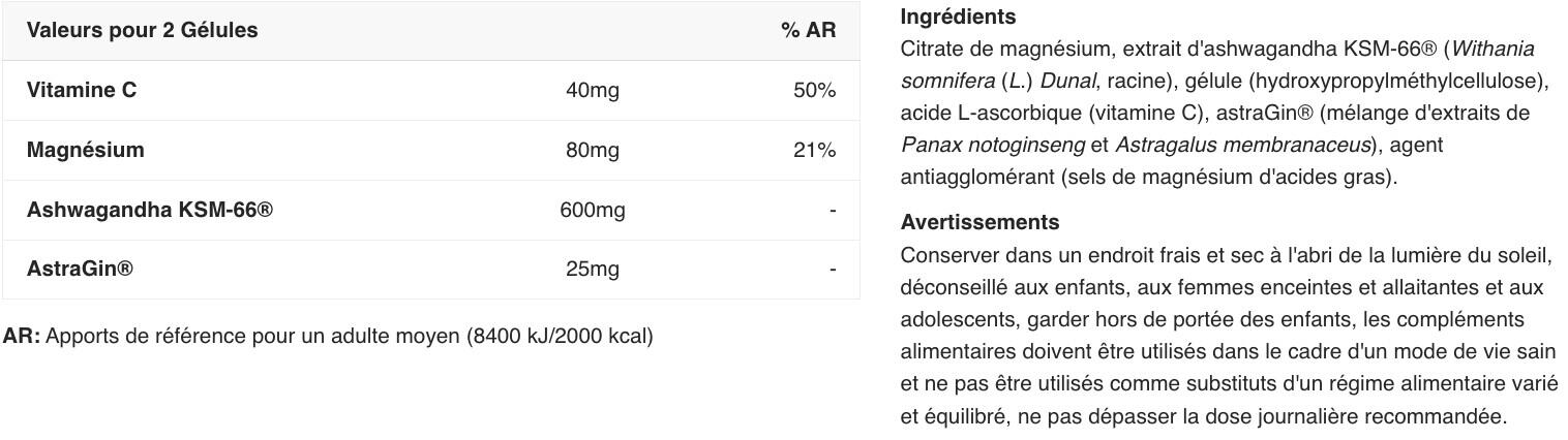 Ashwagandha - Ashwagandha Professional - 120 Gélules 2/3