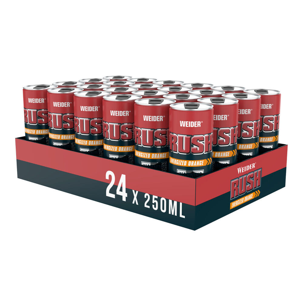 WEIDER Bevande energetiche - Rush RTD - Arancia Energizzante Confezione da 24