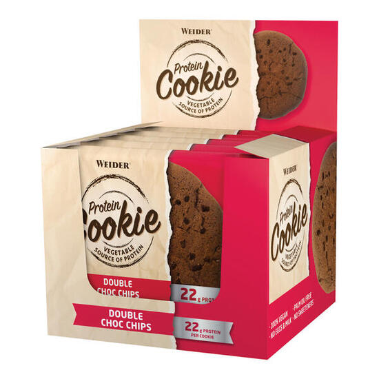 Weider - Protein Cookies 12 cookies x 90 gr - Galleta de proteina - Sabor: Dob