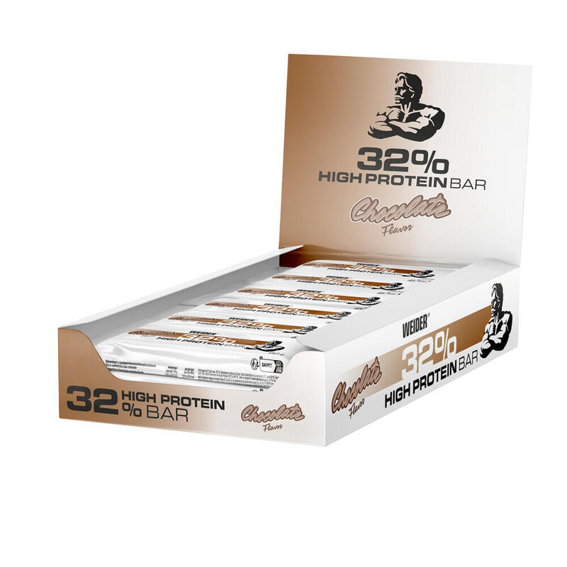 Baton Proteinowy 32% High Protein Bar Chocolate Weider 12 Batonów x 60g