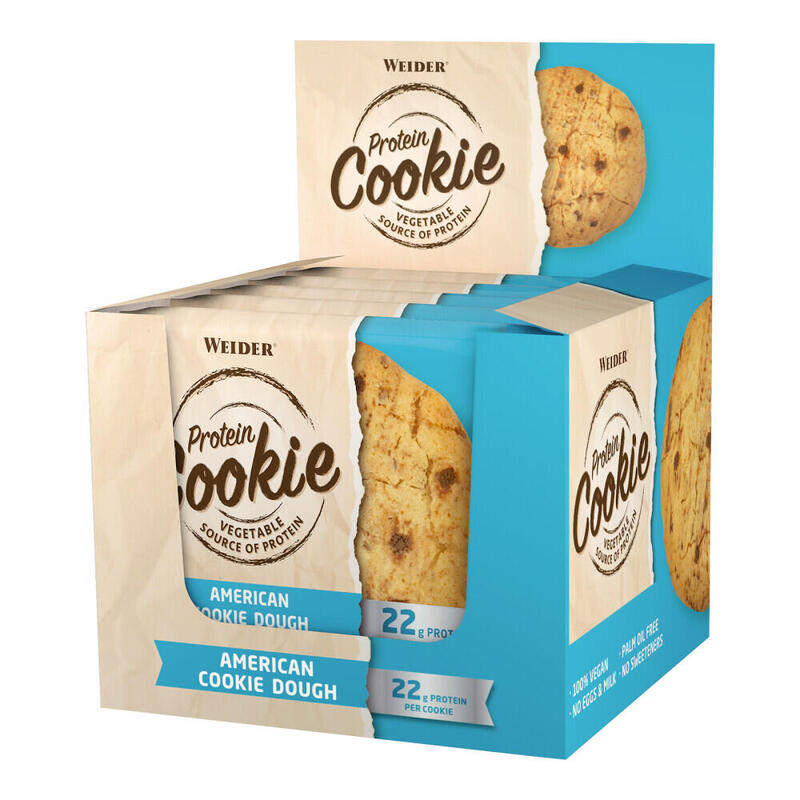 Cookies protéinés - Protein Cookie - Pâte à Biscuit Américain Boite de 12