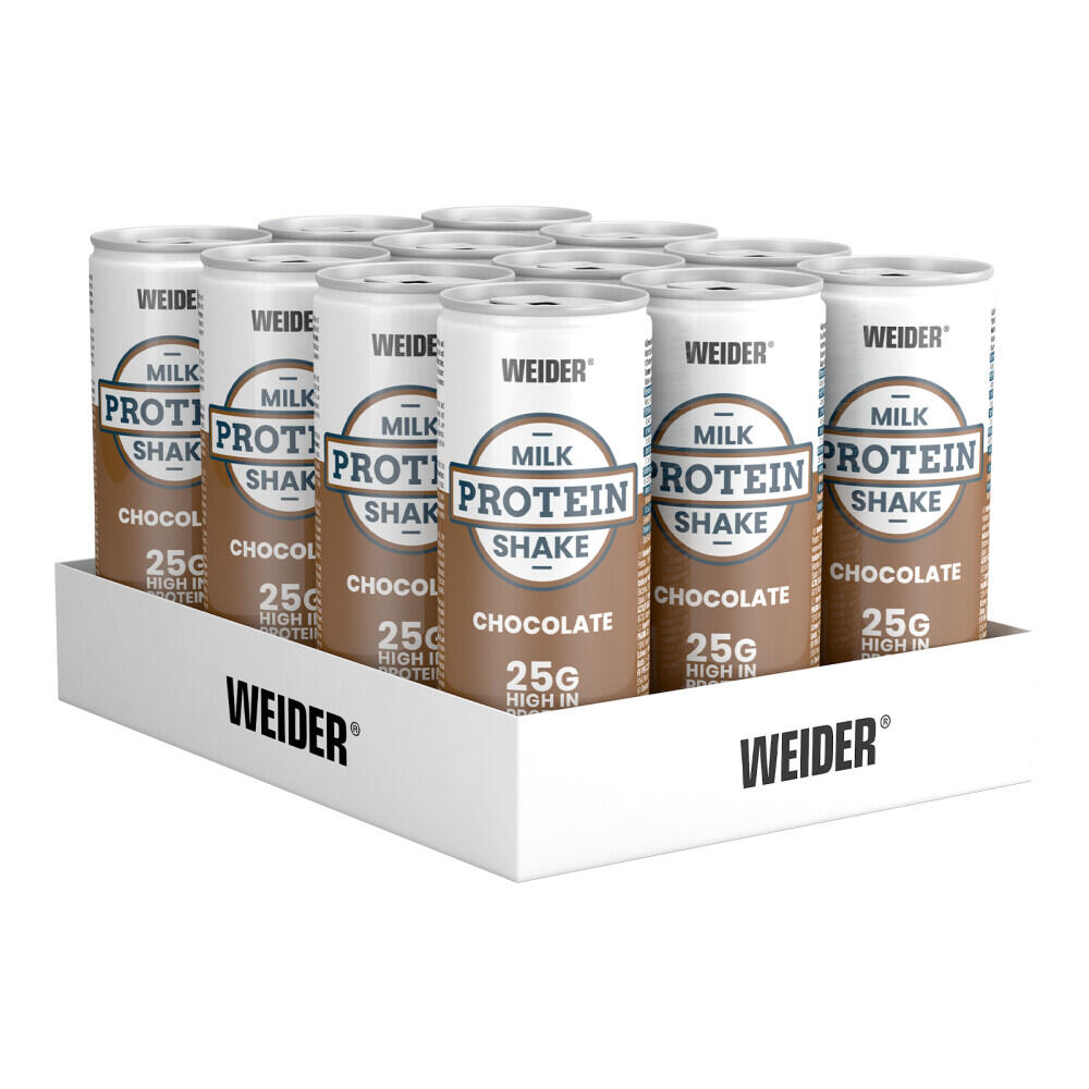WEIDER Bevande proteiche - Milk Protein Shake - Cioccolato Confezione da 12