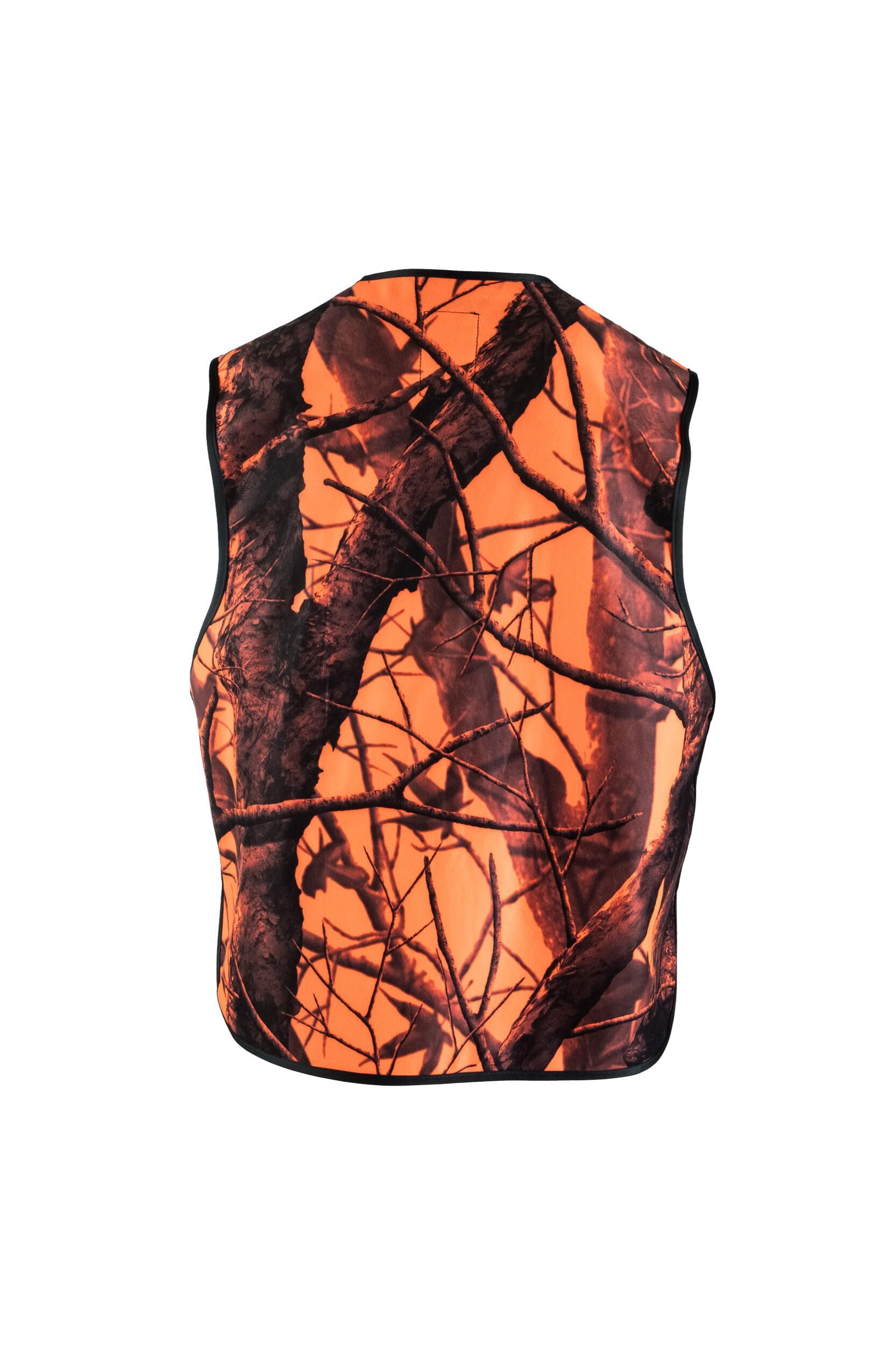 Gilet de chasse unisexe Tagart Winter Fire 2 avec motif camouflage orange 3/3