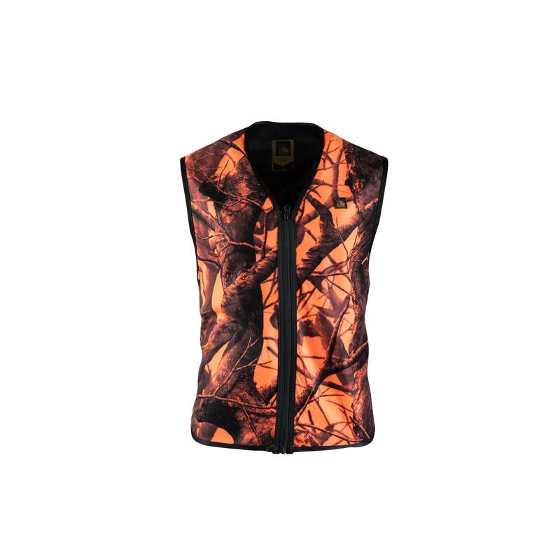 Kamizelka myśliwska unisex Tagart Winter Fire 2 pomarańczowy kamuflaż i membrana