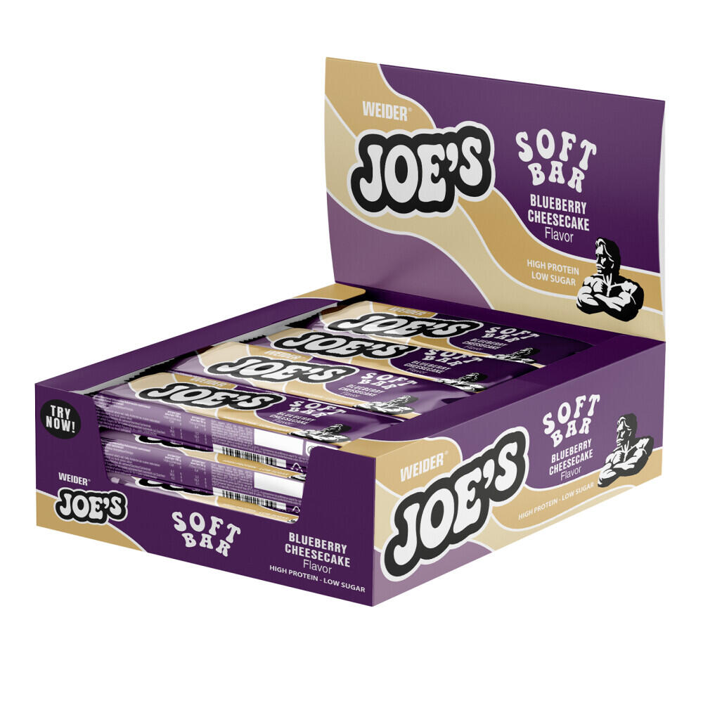 Weider - Barres Protéinées - Joe's Soft Bar - Gâteau Au Fromage Et Myrtille Boite De 12 - Barre Protéinée - No Size - Decathlon