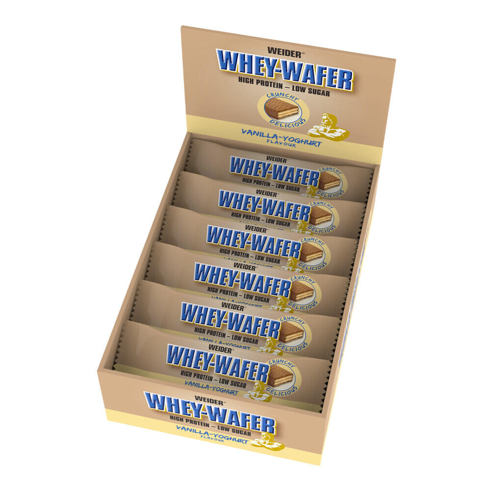 WEIDER Wafer proteici - Whey-Wafer - Yogurt alla Vaniglia Confezione da 12