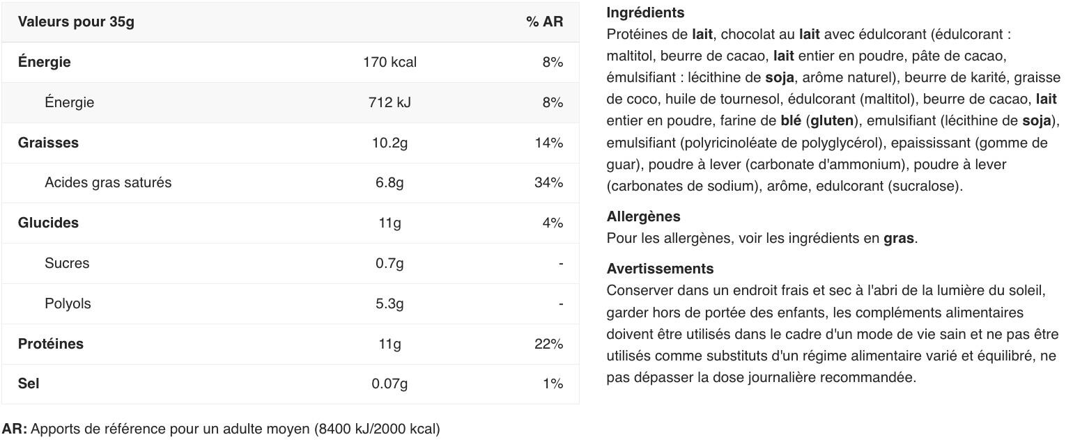 Gaufrettes protéinées - Whey-Wafer - Yaourt à la Vanille Boite de 12 2/3