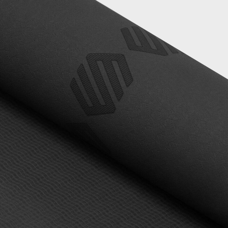 Herren und Damen Fitness Rutschfeste Yogamatte Plank SIROKO Schwarz