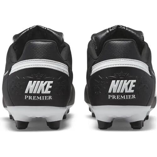 Botas de fútbol Nike Premier III FG Negro/Blanco 3/5
