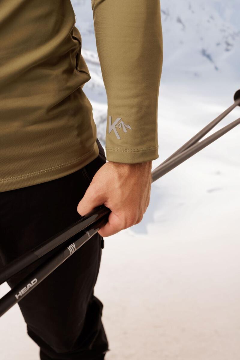 Pull de ski Homme Mountain vert olive 4/6