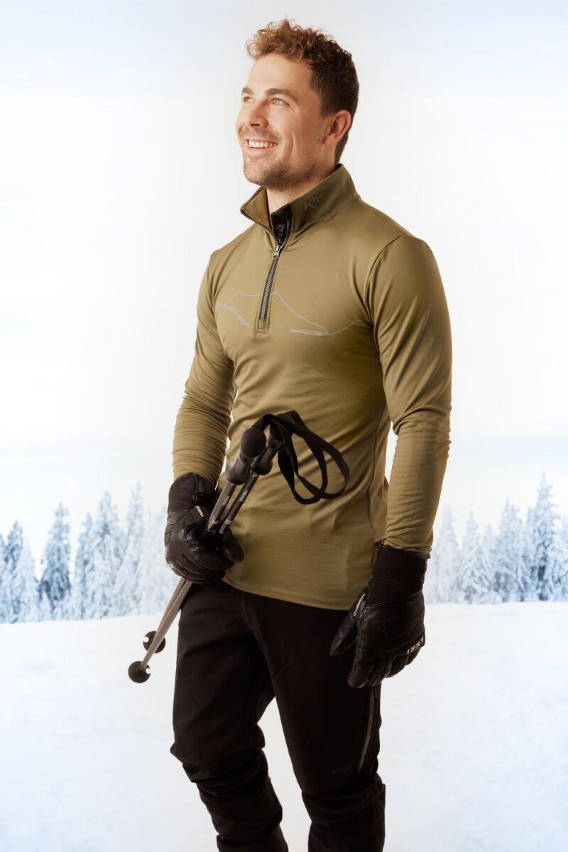 Pull de ski Homme Mountain vert olive 5/6