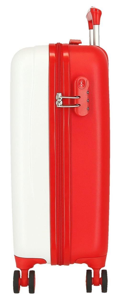 Maleta de cabina ABS rígida Unisex Reebok Maveryck 55cm 34L Blanco/Rojo 5/5
